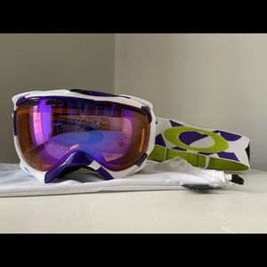 Oakley Goggles White/ Purple- Like New!